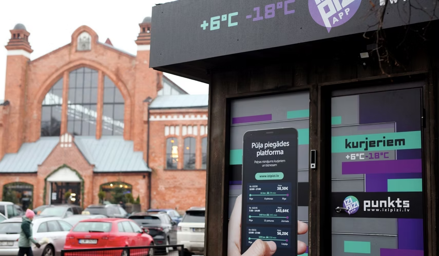 IZIPIZI parcel locker at Riga Central Market