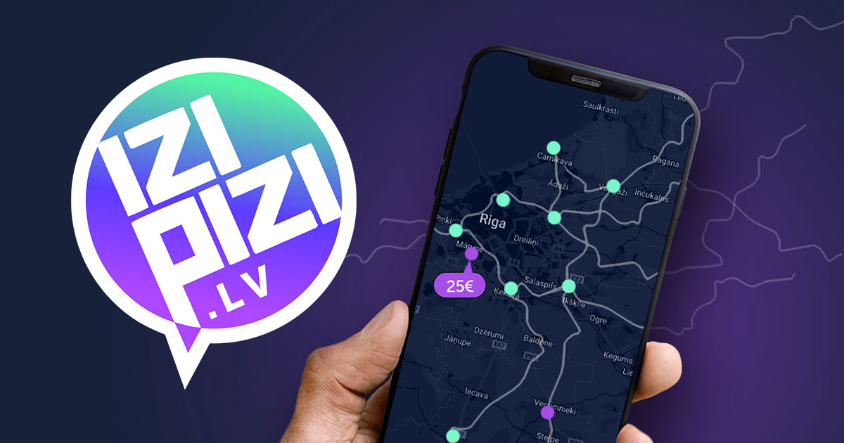 IZIPIZI delivery map campaign