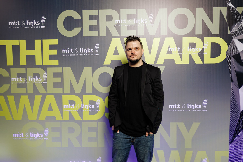 Martins Kamars at the MI:T&LINKS Communication Awards ceremony