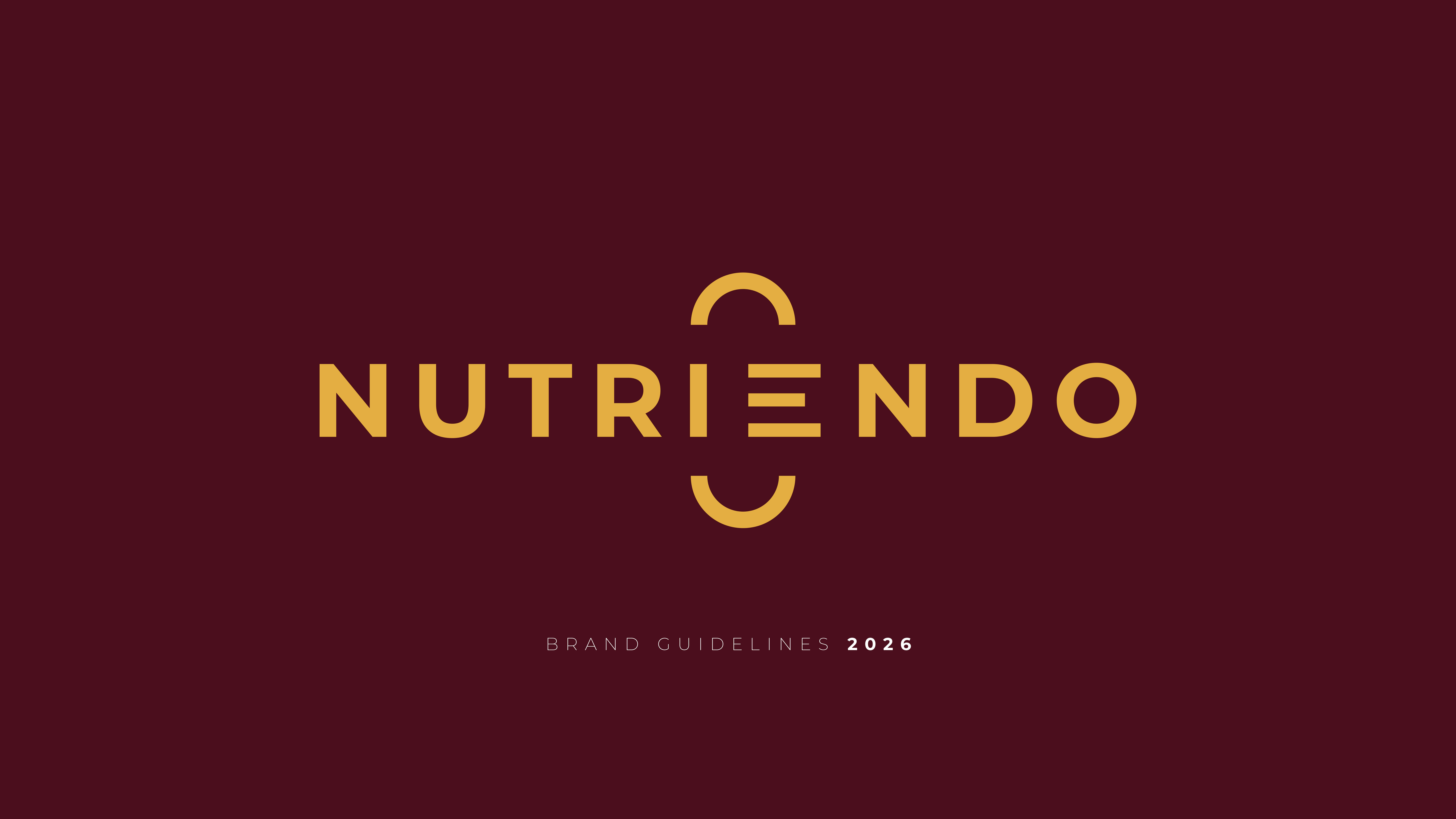 NUTRIENDO brand guidelines cover